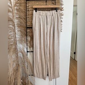 A New Day Women’s Linen Striped Trousers Pants Size 2S